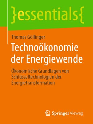 cover image of Technoökonomie der Energiewende